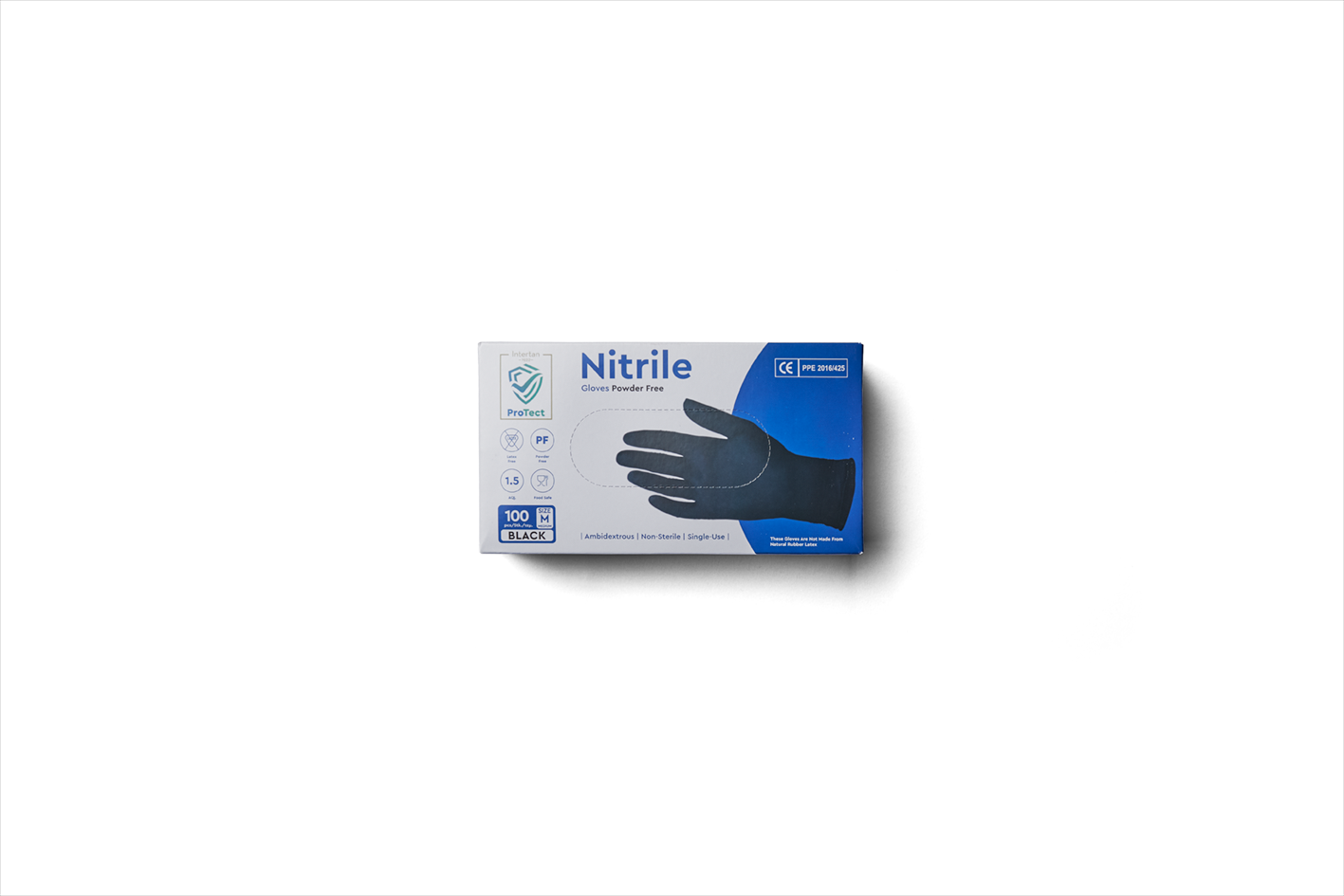 NITRIL Einmal-Handschuhe schwarz Gr. L